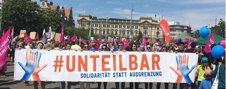 Demo zum „Sommer der Solidarität“ in Leipzig